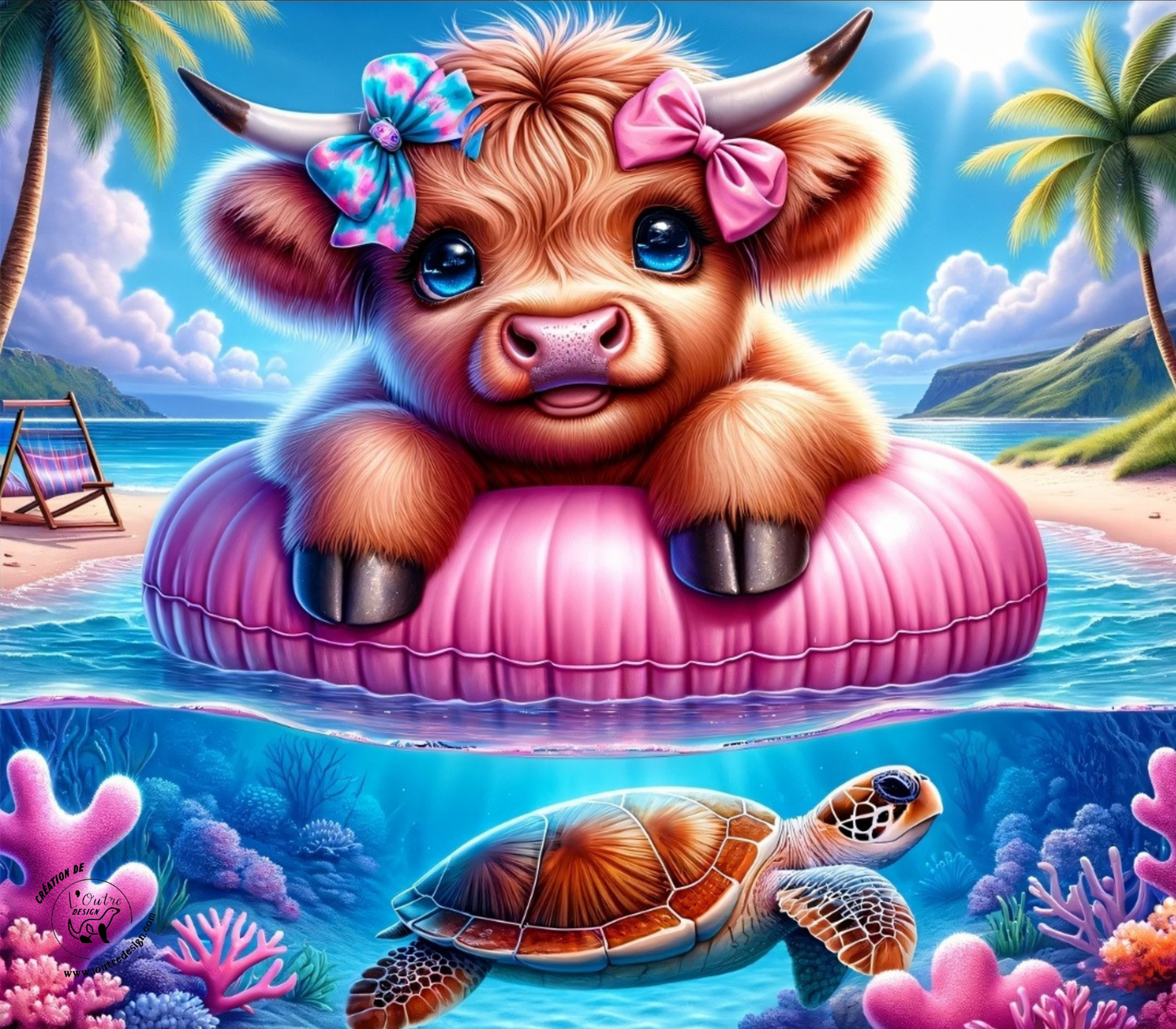 Gobelet vache et tortue